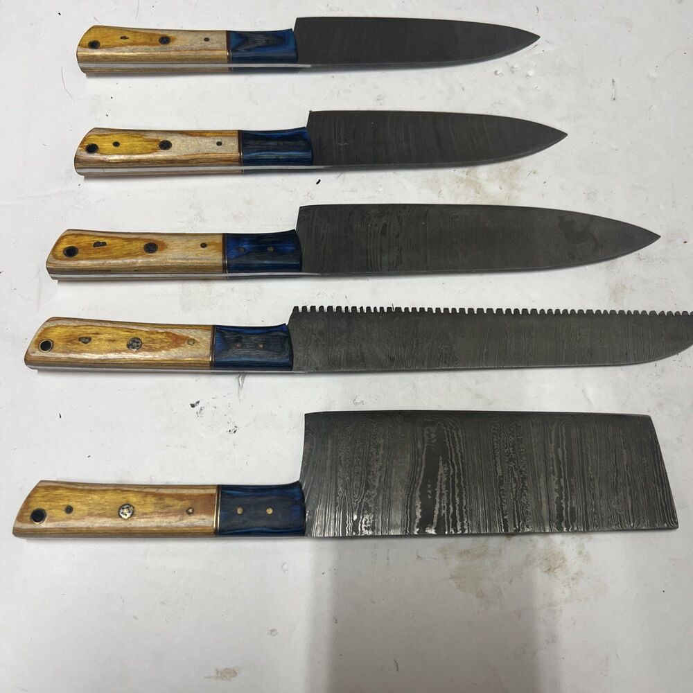 DAMASCUS STEEL CHEF KNIFE SET KITCHEN KNIVES CHEF SET - Picture 2 of 9